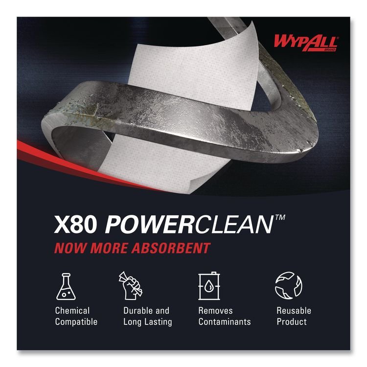 WypAll® Power Clean X80 Cloths - Image 8