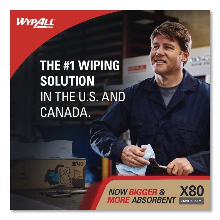 WypAll® Power Clean X80 Cloths - Image 4