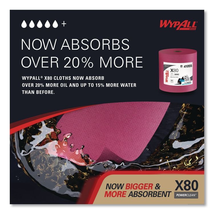 WypAll® Power Clean X80 Cloths - Image 5