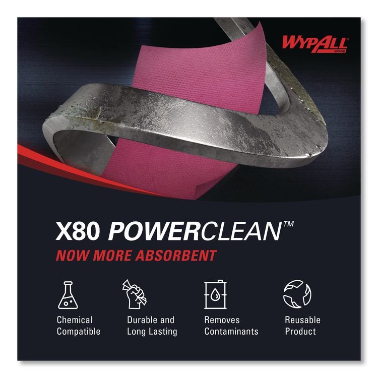 WypAll® Power Clean X80 Cloths - Image 9