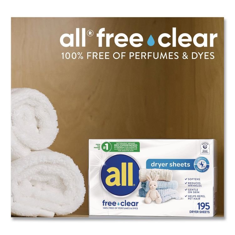 all® Free Clear Dryer Sheets - Image 7