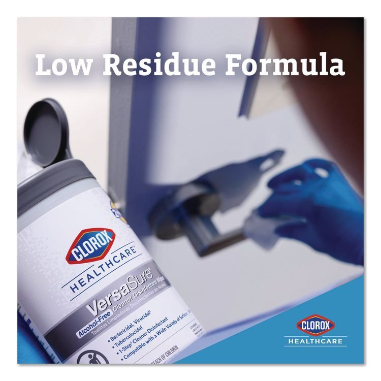 Clorox Healthcare® VersaSure Cleaner™ Disinfectant Wipes - Image 8