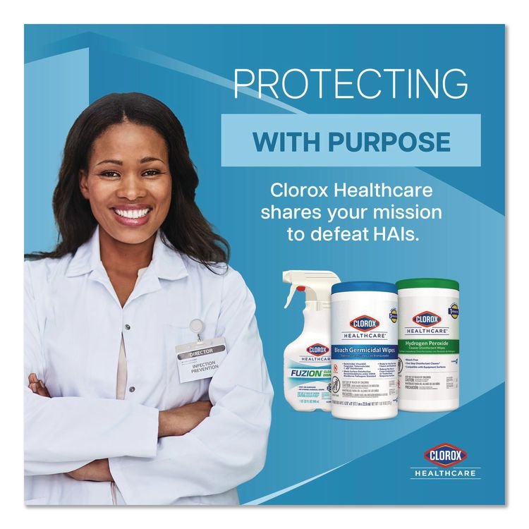Clorox Healthcare® VersaSure Cleaner™ Disinfectant Wipes - Image 10