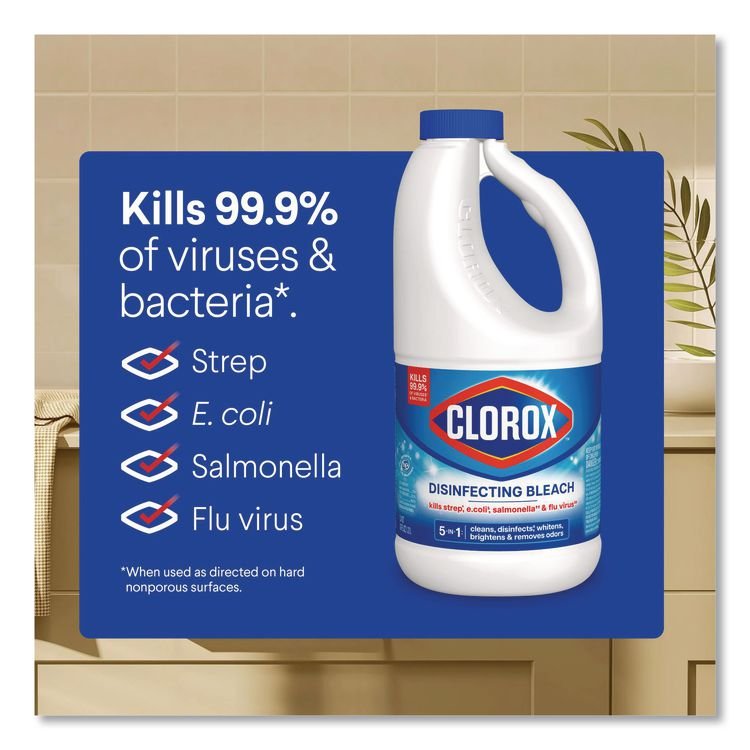 Clorox® Concentrated Regular Disinfecting Bleach - Image 8