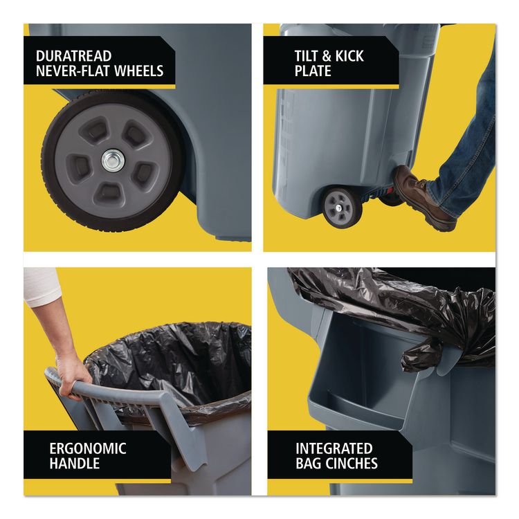 Rubbermaid® Commercial Vented Wheeled Brute® Container - Image 11