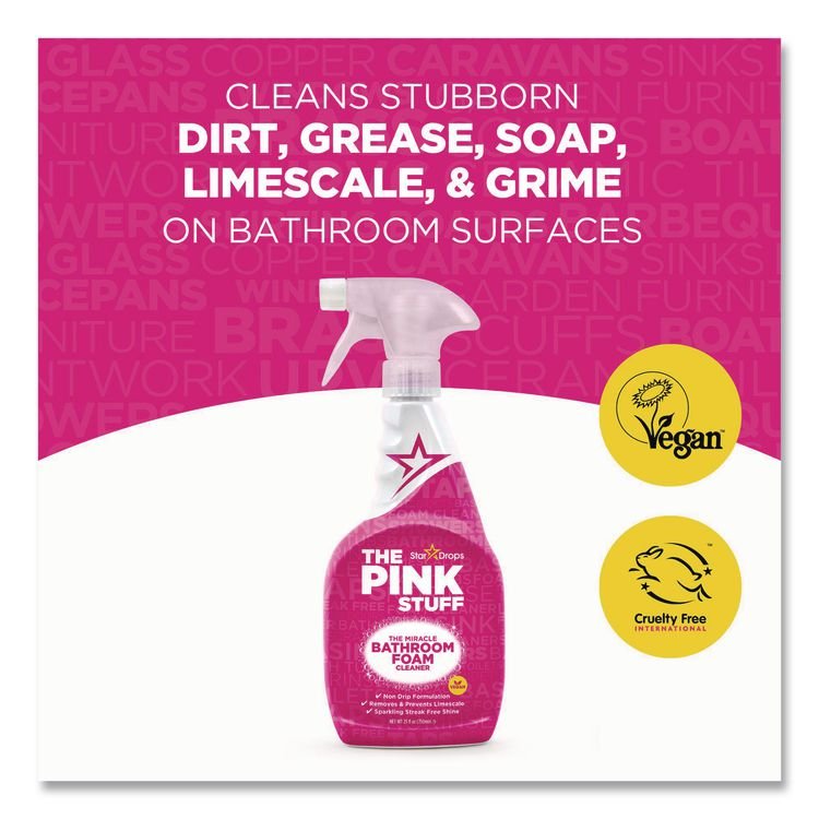 The Pink Stuff Miracle Bathroom Foam Cleaner - Image 4