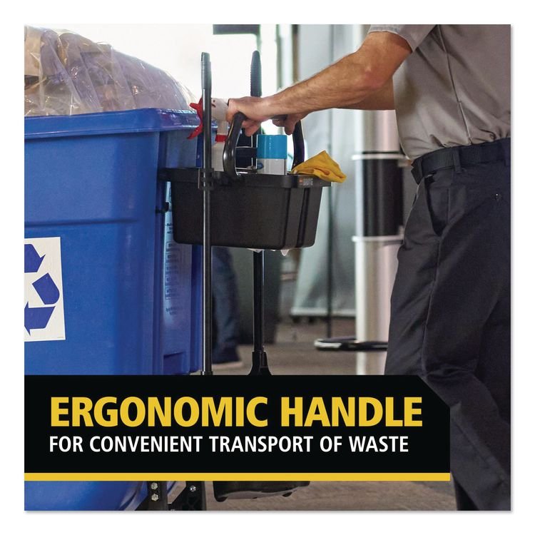 Rubbermaid® Commercial BRUTE® Ergonomic Rotomolded Tilt Truck Handle and Caddy - Image 2