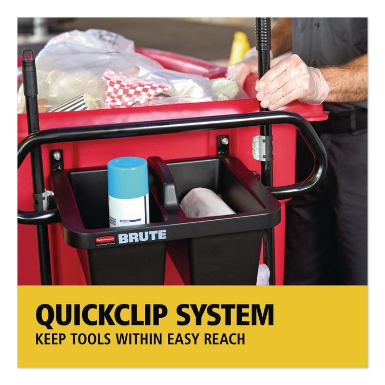 Rubbermaid® Commercial BRUTE® Ergonomic Rotomolded Tilt Truck Handle and Caddy - Image 5
