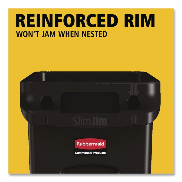 Rubbermaid® Commercial Slim Jim with Venting Channels - Image 3
