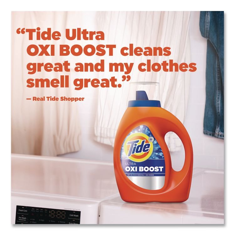 Tide® Ultra OXI Boost Laundry Detergent - Image 8