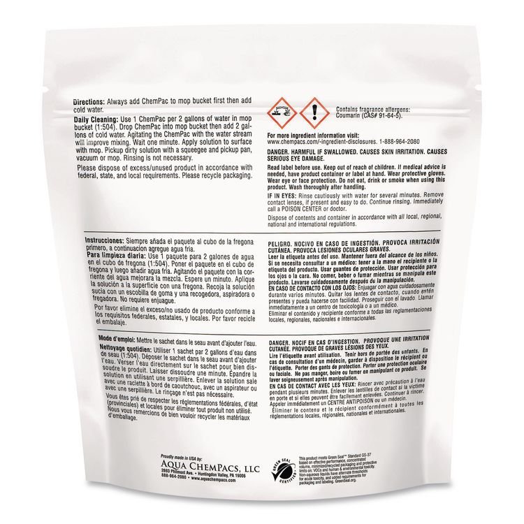 Diversey™ Aqua ChemPacs™ Heavy Duty Floor Cleaner - Image 2