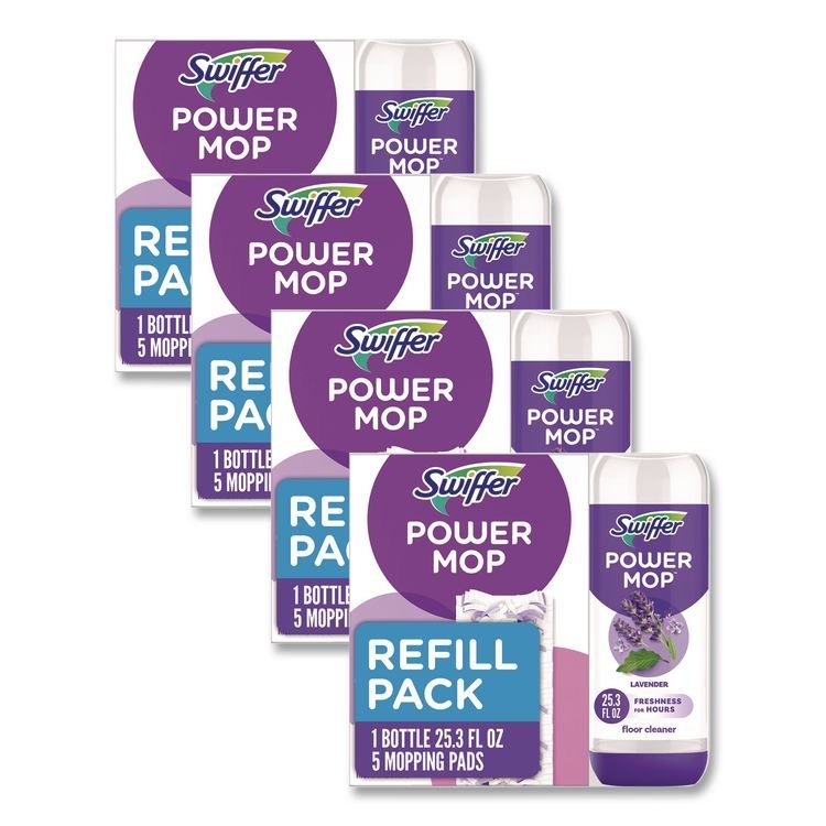 Swiffer® PowerMop Cleaning Solution and Pads Refill Pack