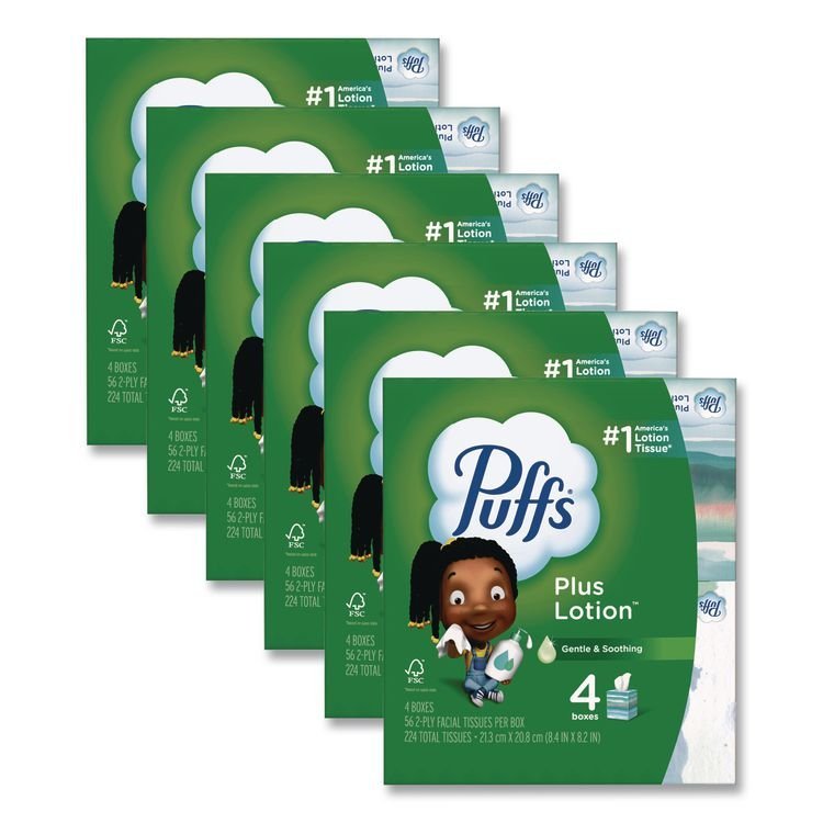 Puffs® Plus Lotion™ Facial Tissue