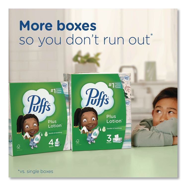 Puffs® Plus Lotion™ Facial Tissue - Image 6