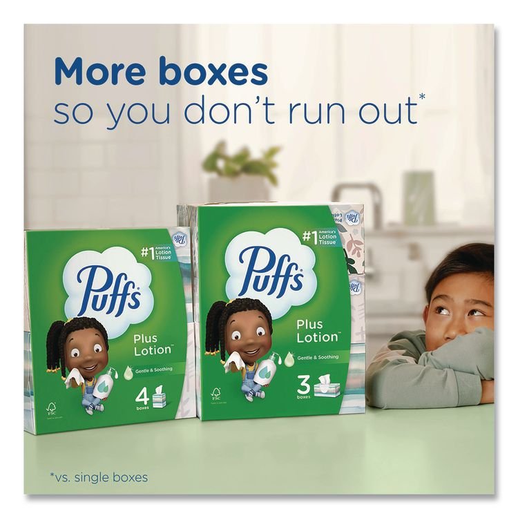 Puffs® Plus Lotion™ Facial Tissue - Image 6