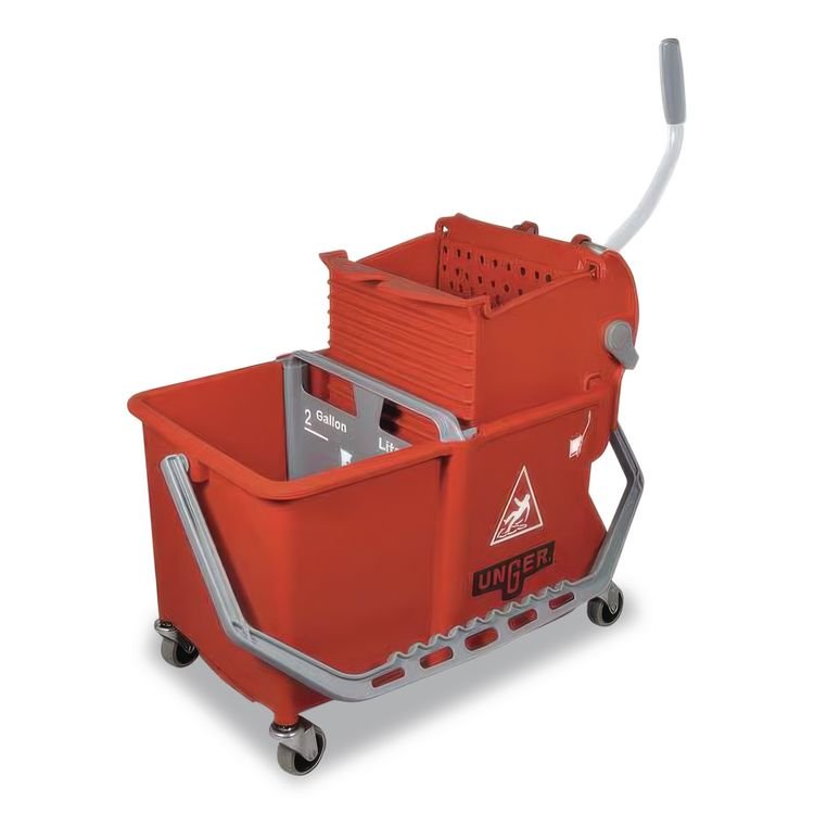 Unger® Side-Press Restroom Mop Bucket Combo - Image 2