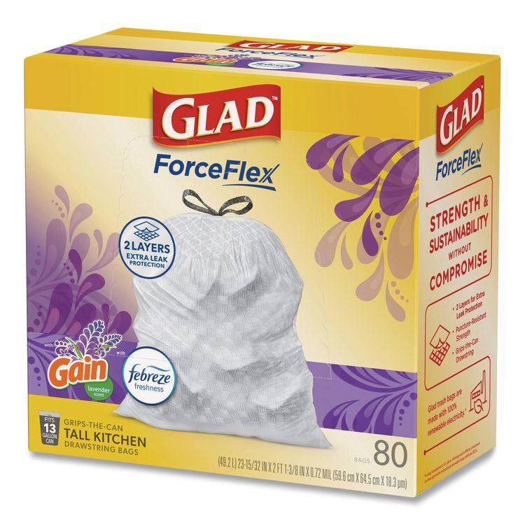 Glad® ForceFlex™ Kitchen Drawstring Trash Bags - Image 10