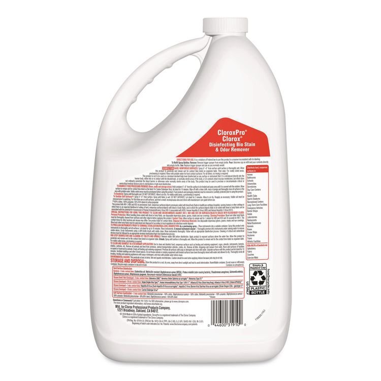 Clorox® CloroxPro® Disinfecting Bio Stain & Odor Remover - Image 4