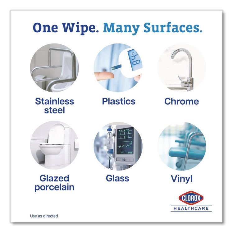 Clorox Healthcare® Dispatch® Hospital Cleaner Disinfectant Towels with Bleach - Image 5