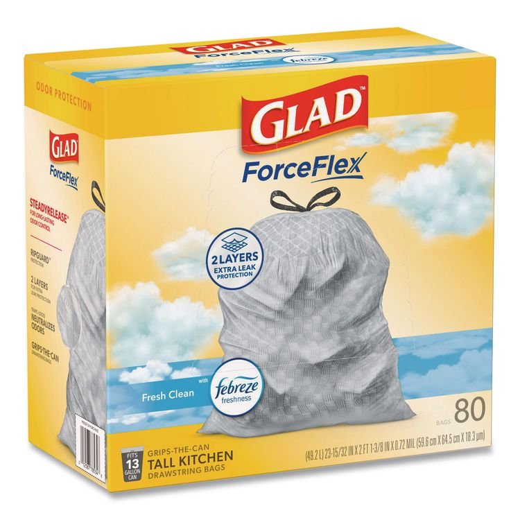 Glad® ForceFlex™ Kitchen Drawstring Trash Bags - Image 3