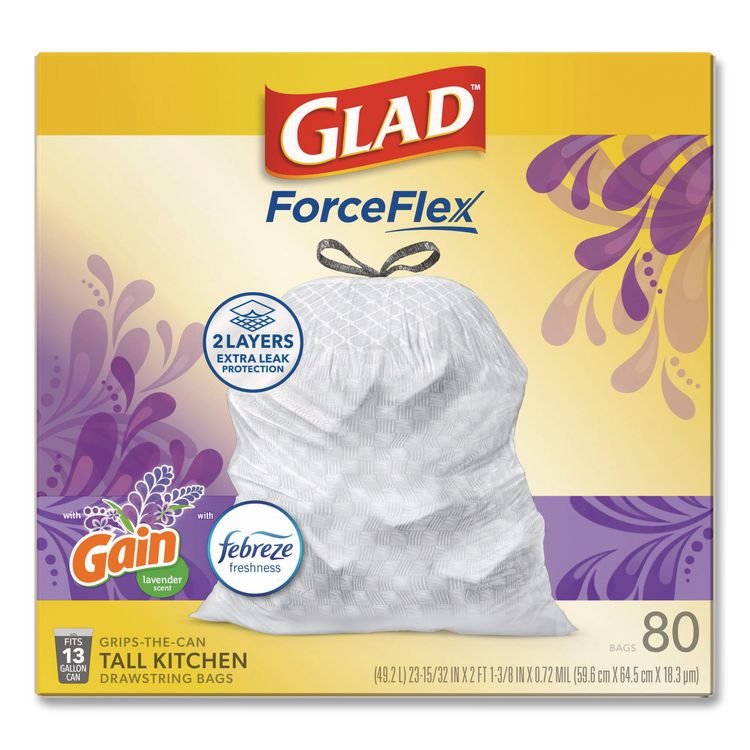 Glad® ForceFlex™ Kitchen Drawstring Trash Bags - Image 3