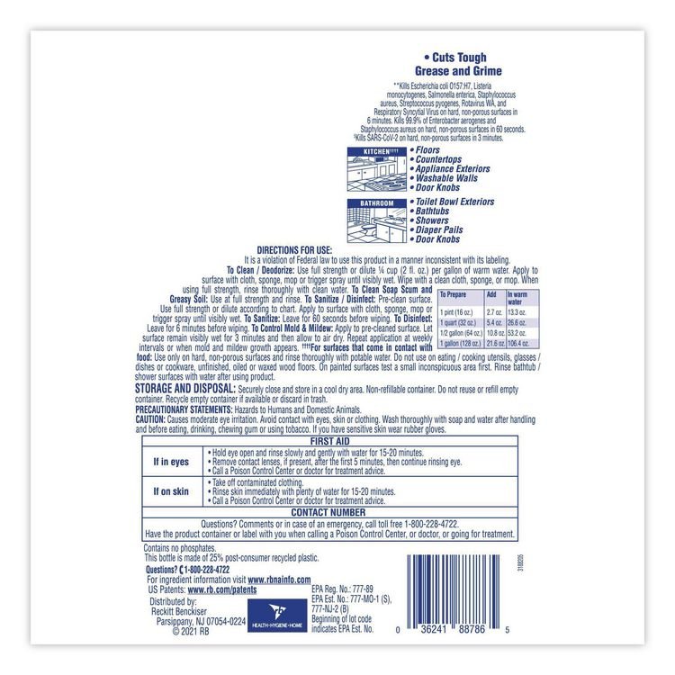 LYSOL® Brand Clean & Fresh Multi-Surface Disinfectant Cleaner - Image 3