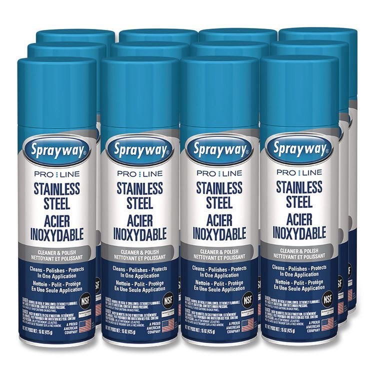 Sprayway® PRO LINE Stainless Steel Cleaner & Polish