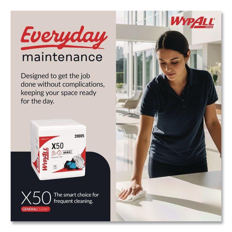 WypAll® GeneralClean™ X50 Cleaning Cloths - Image 4