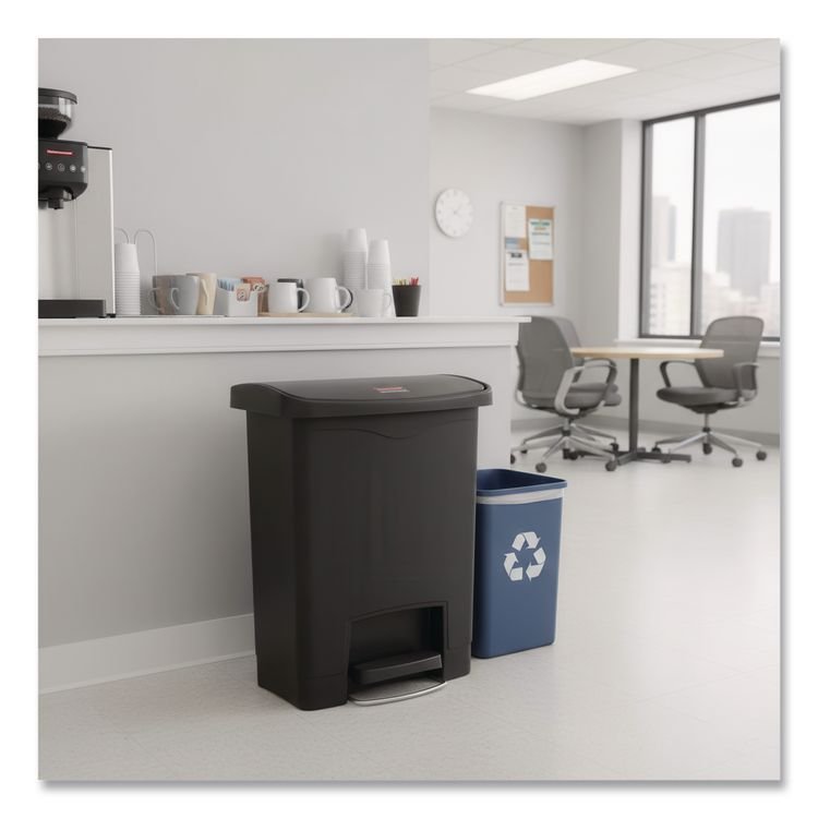 Rubbermaid® Commercial Slim Jim Streamline Resin Step-On Container - Image 3