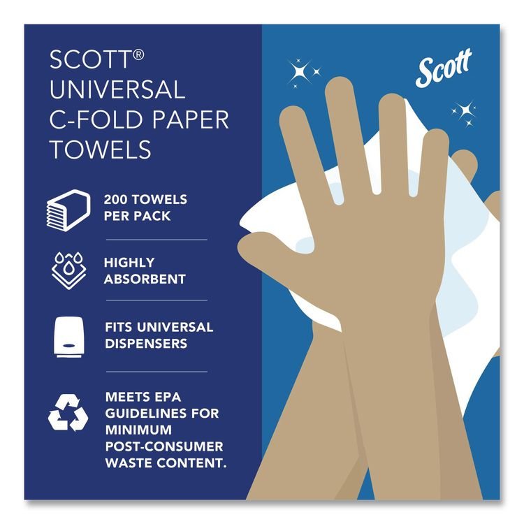 Scott® Essential C-Fold Towels - Image 11