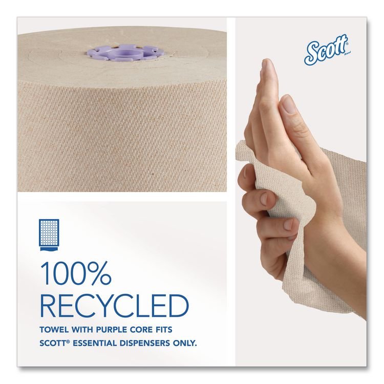 Scott® 100% Recycled Hard Roll Paper Towels - Image 6