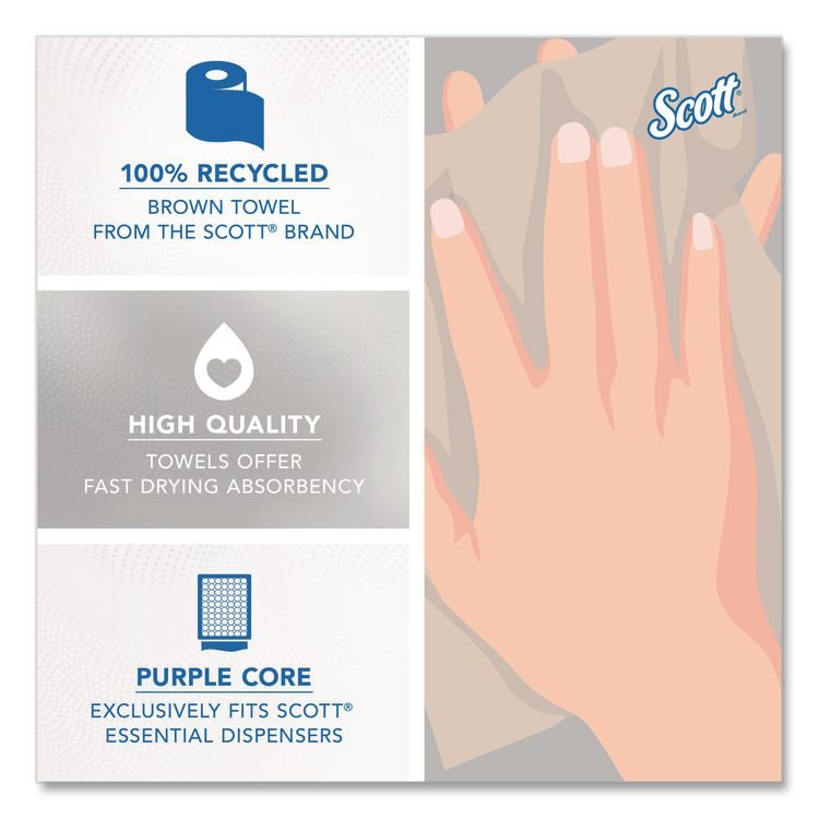 Scott® 100% Recycled Hard Roll Paper Towels - Image 11