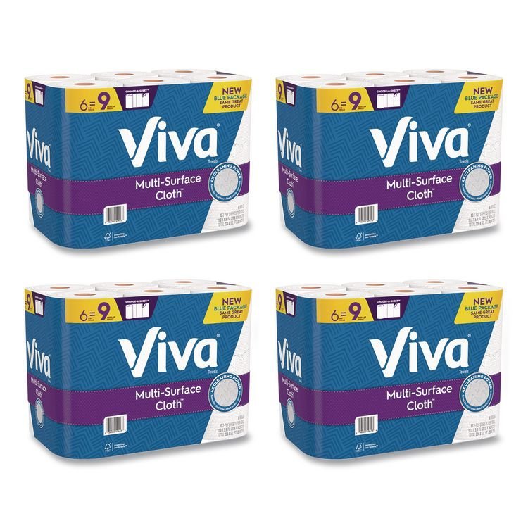 Viva® Multi-Surface Cloth Choose-A-Sheet Kitchen Roll Paper Towels