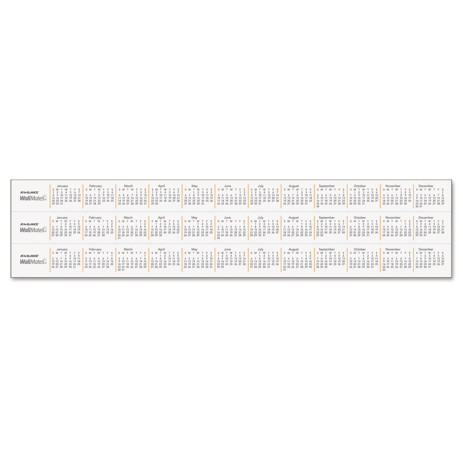 AT-A-GLANCE® WallMates® Self-Adhesive Dry Erase Planning Surfaces - Image 2
