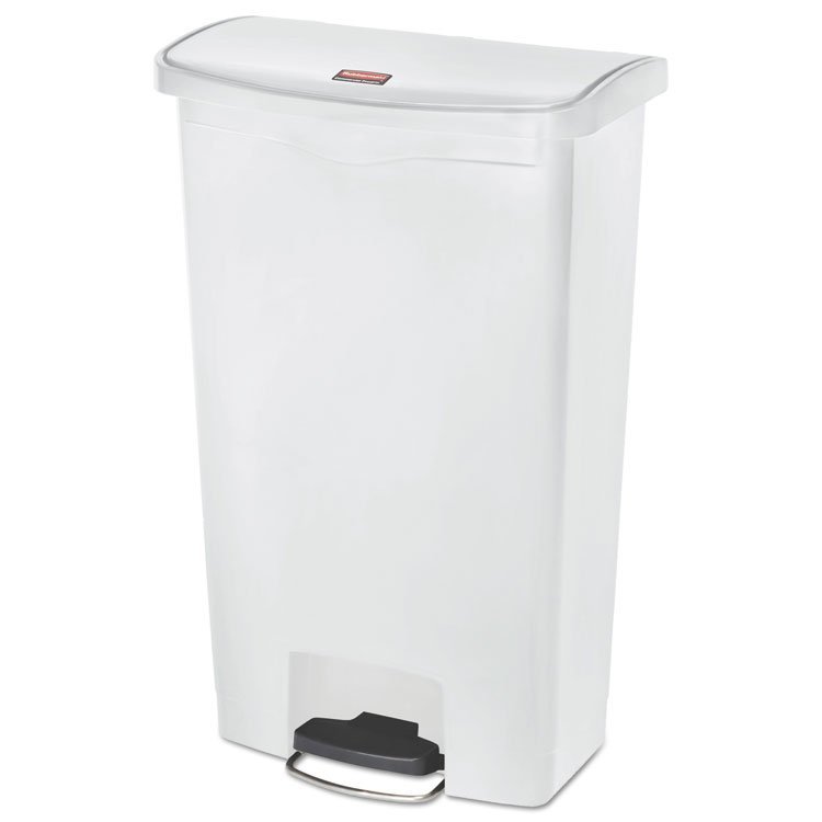 Rubbermaid® Commercial Slim Jim Streamline Resin Step-On Container