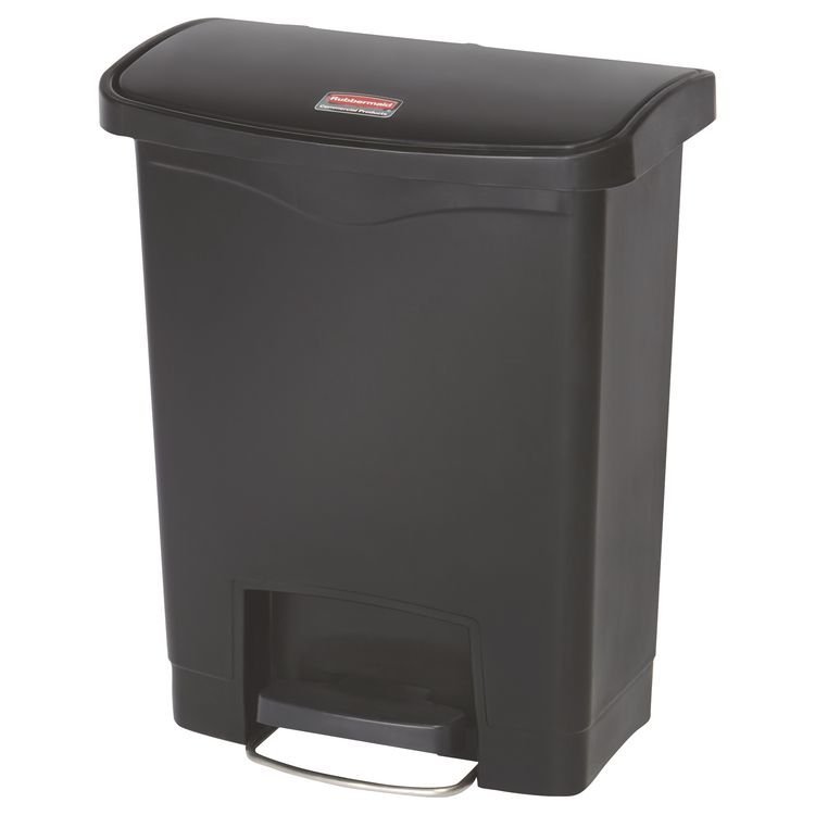 Rubbermaid® Commercial Slim Jim Streamline Resin Step-On Container
