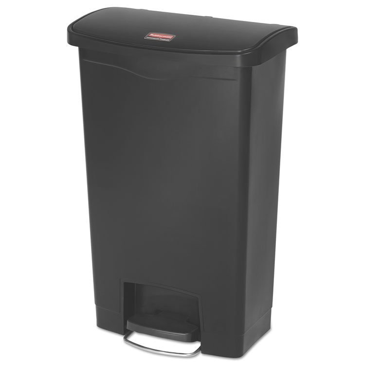 Rubbermaid® Commercial Slim Jim Streamline Resin Step-On Container
