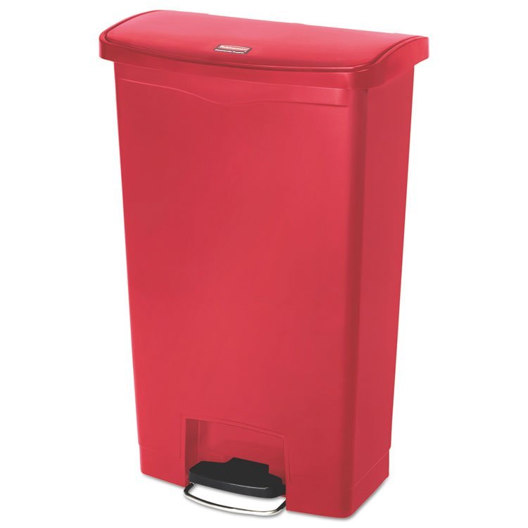 Rubbermaid® Commercial Slim Jim Streamline Resin Step-On Container