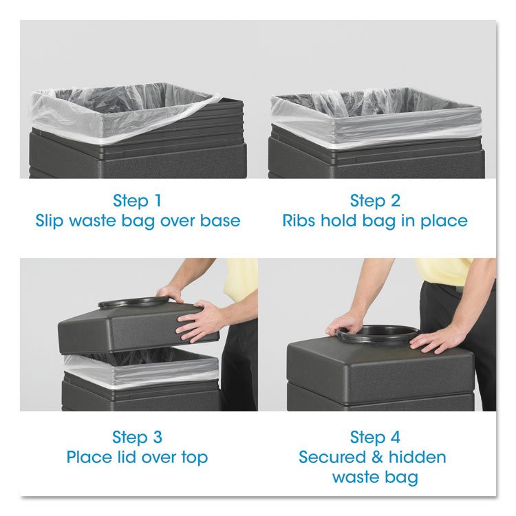 Safco® Canmeleon™ Recessed Panel Receptacles - Image 2
