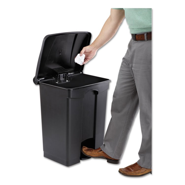 Safco® Large Capacity Plastic Step-On Receptacle - Image 3