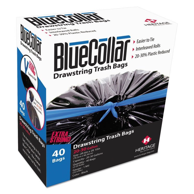 BlueCollar Drawstring Trash Bags