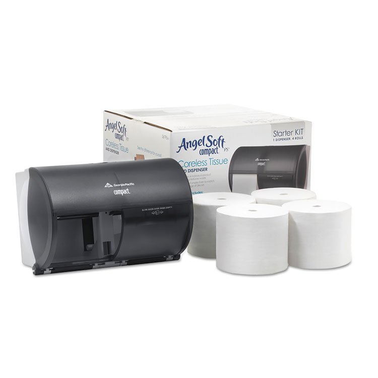 Georgia Pacific® Professional Compact Tissue Dispenser and Angel Soft ps Tissue Start Kit - Image 2