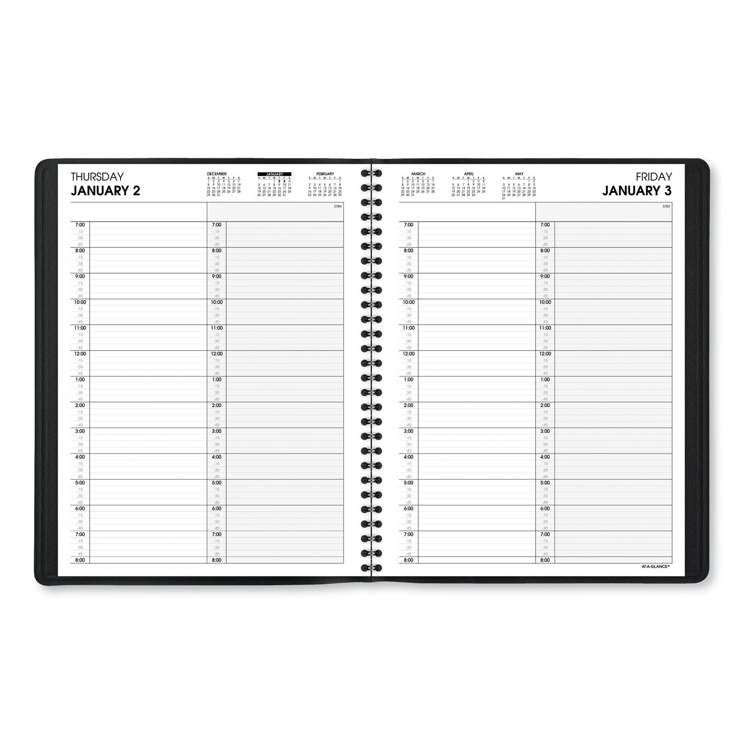 AT-A-GLANCE® Two-Person Group Daily Appointment Book - Image 3