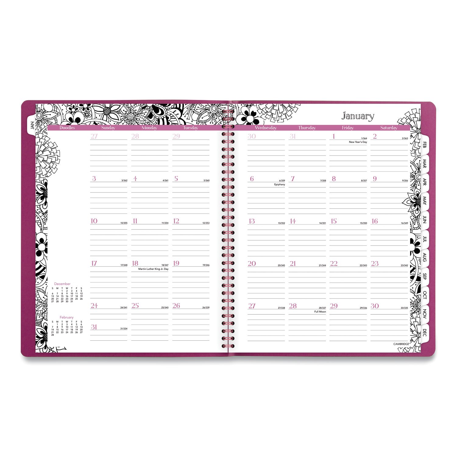 Cambridge® Floradoodle Weekly/Monthly Planner - Image 3