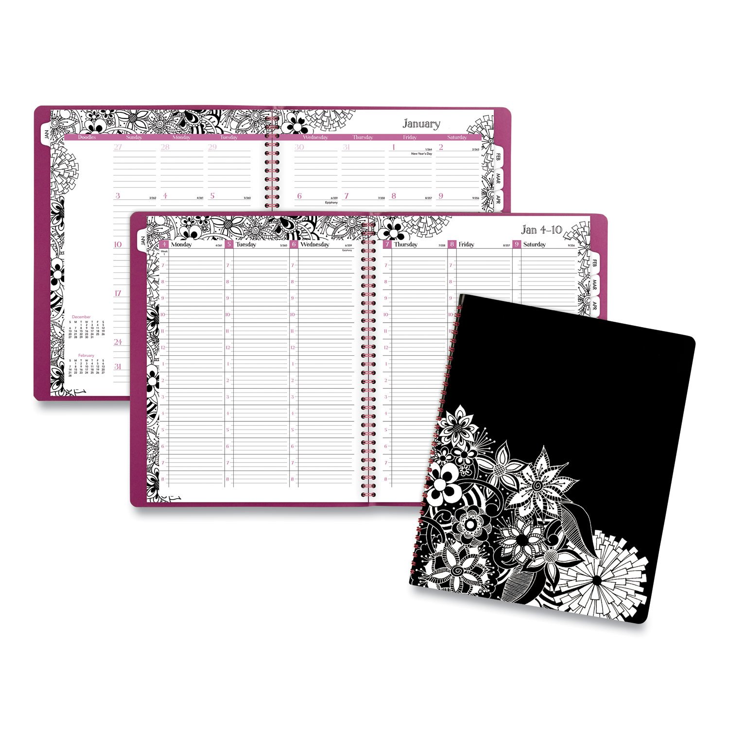 Cambridge® Floradoodle Weekly/Monthly Planner
