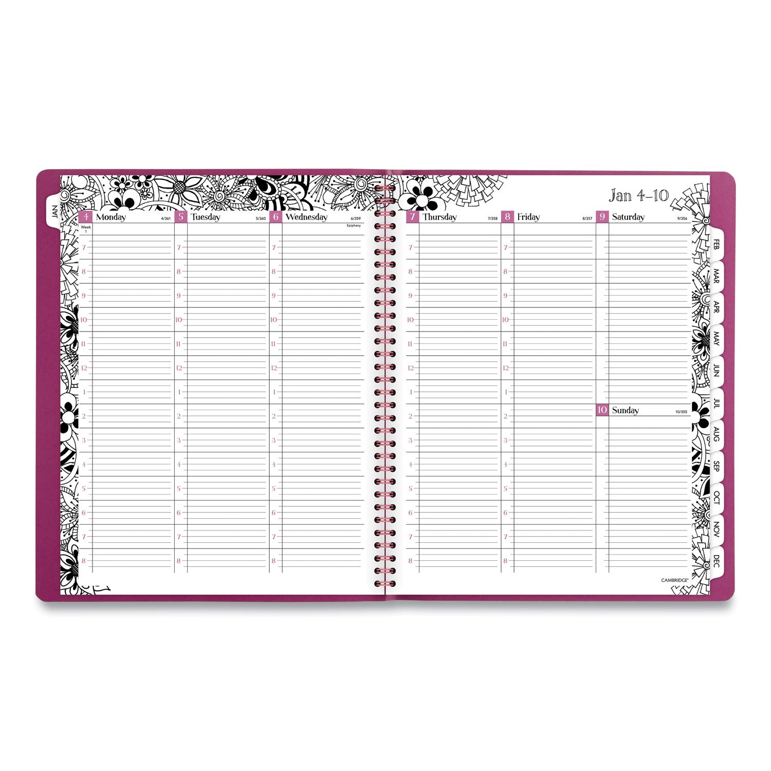 Cambridge® Floradoodle Weekly/Monthly Planner - Image 2