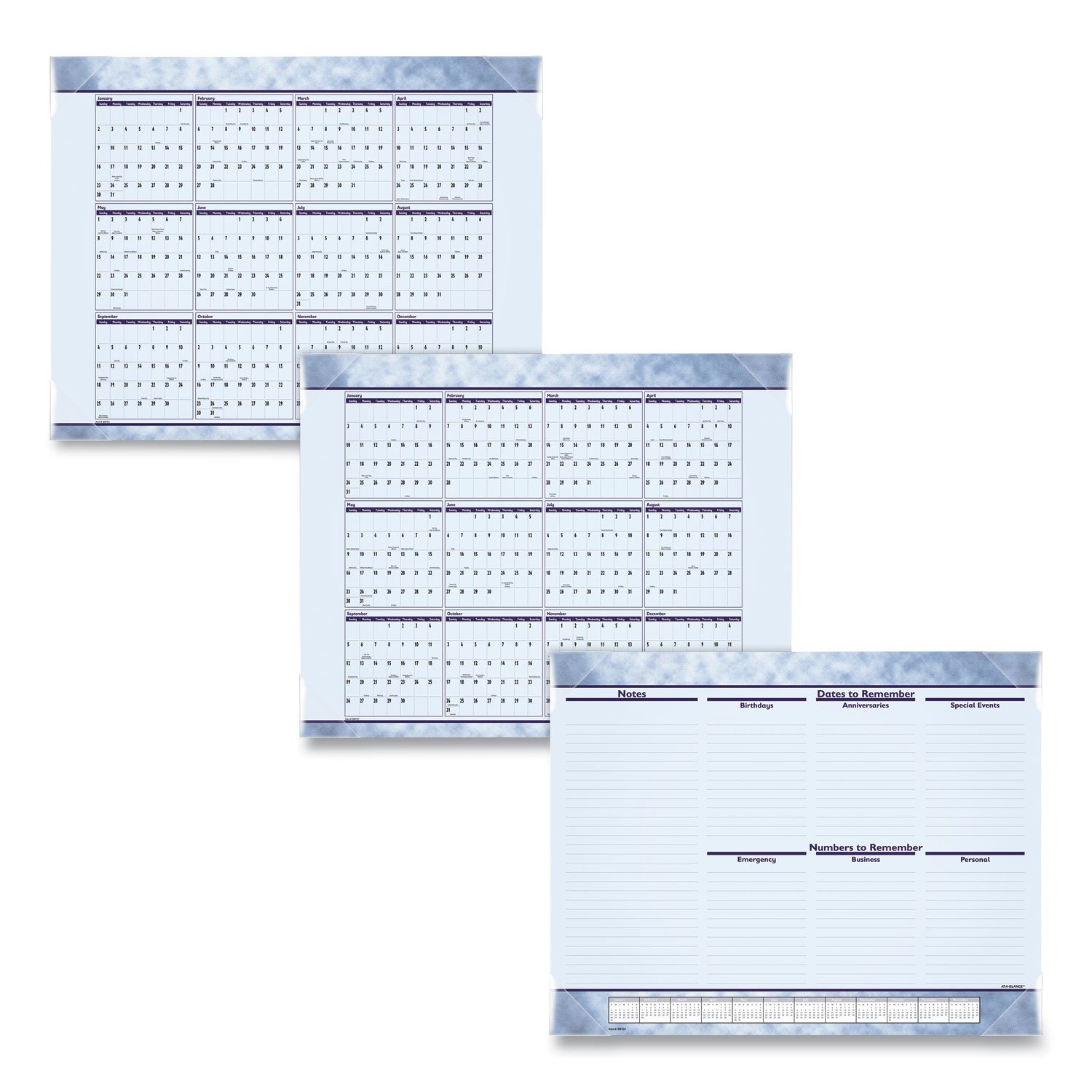 AT-A-GLANCE® Slate Blue Desk Pad - Image 4