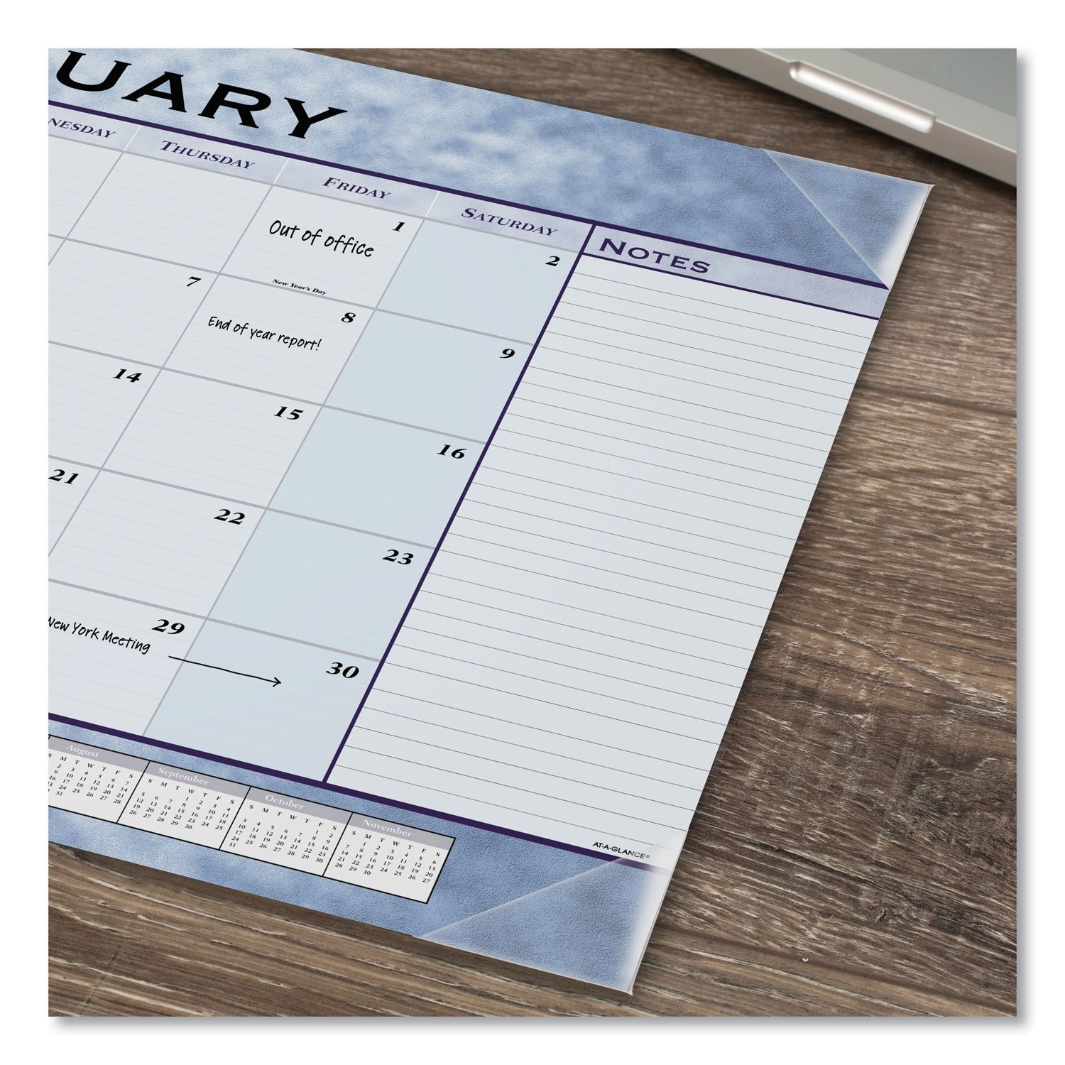 AT-A-GLANCE® Slate Blue Desk Pad - Image 3