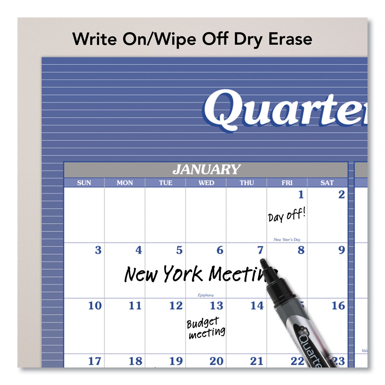 AT-A-GLANCE® Vertical/Horizontal Erasable Quarterly/Monthly Wall Planner - Image 4