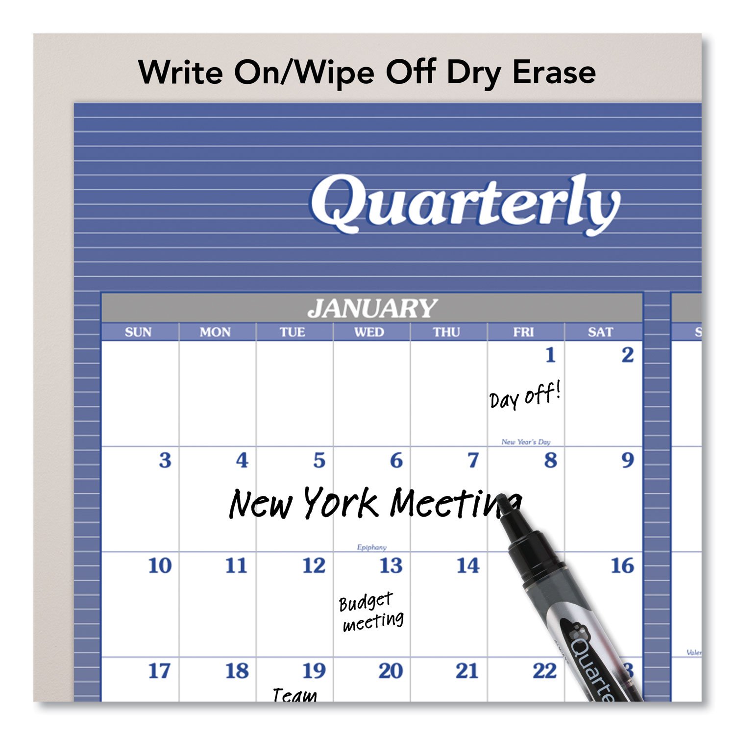 AT-A-GLANCE® Vertical/Horizontal Erasable Quarterly/Monthly Wall Planner - Image 4